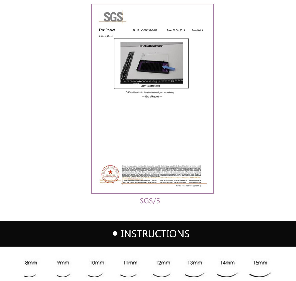 NAGARAKU Fast Ship 16rows/case 7~15mm mix premium natural synthetic mink individual eyelash extension makeup maquiagem cilios