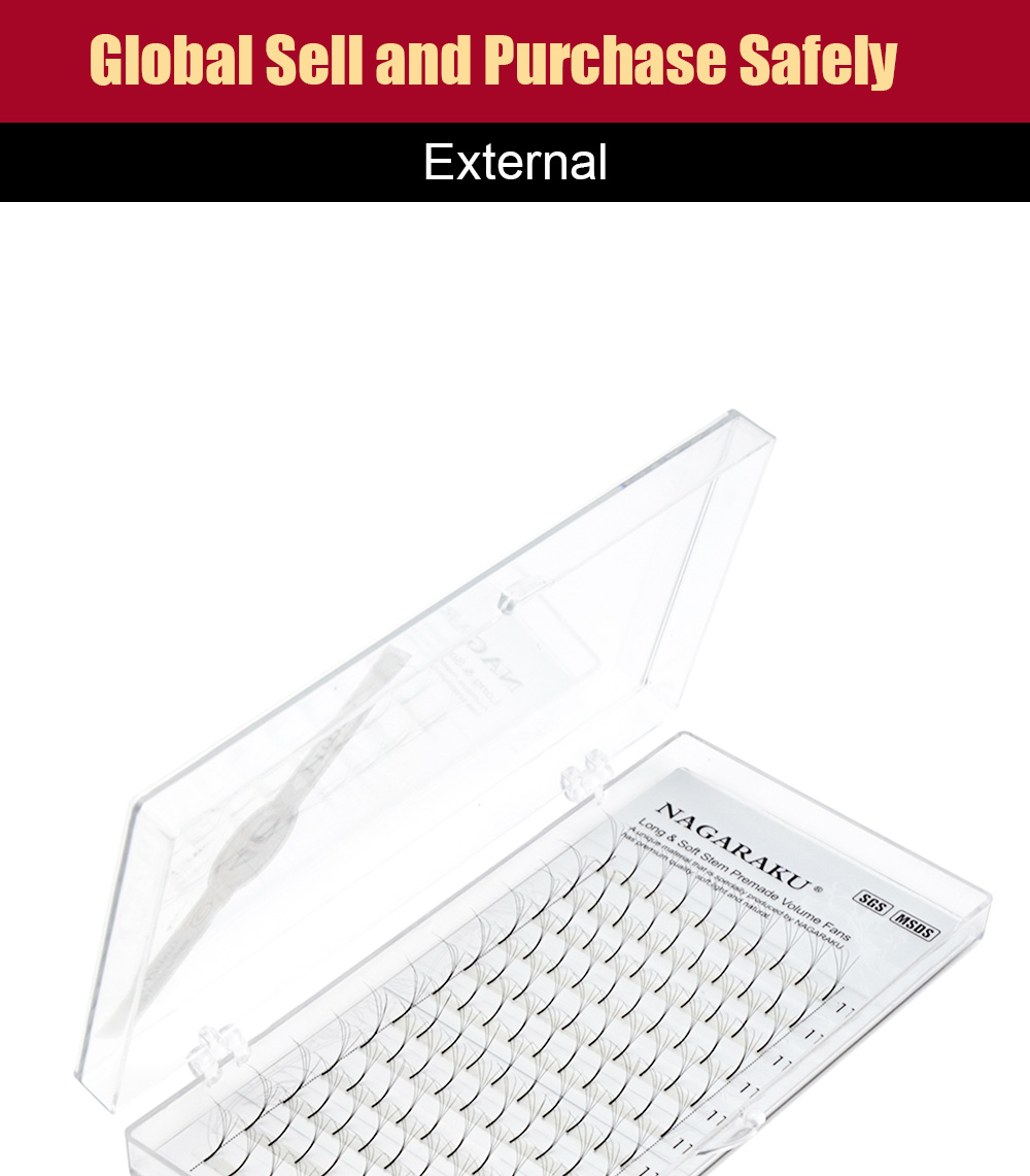 NAGARAKU eyelashes mink makeup 12 Lines 3D-6D Premade Fans Russian Volume Eyelash Black Faux Mink Premium Eyelash Application