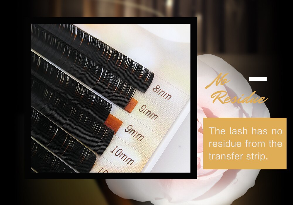 Misslamode all size mink eyelashes 16rows 8-15mm mix individual eyelashes russian volume eyelashes extension supplies