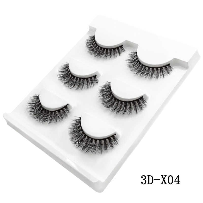 MEISHENJIE 3 Pairs natural false eyelashes thick make ups 3d mink lashes soft eyelash extension fake eyelash long mink eyelashes