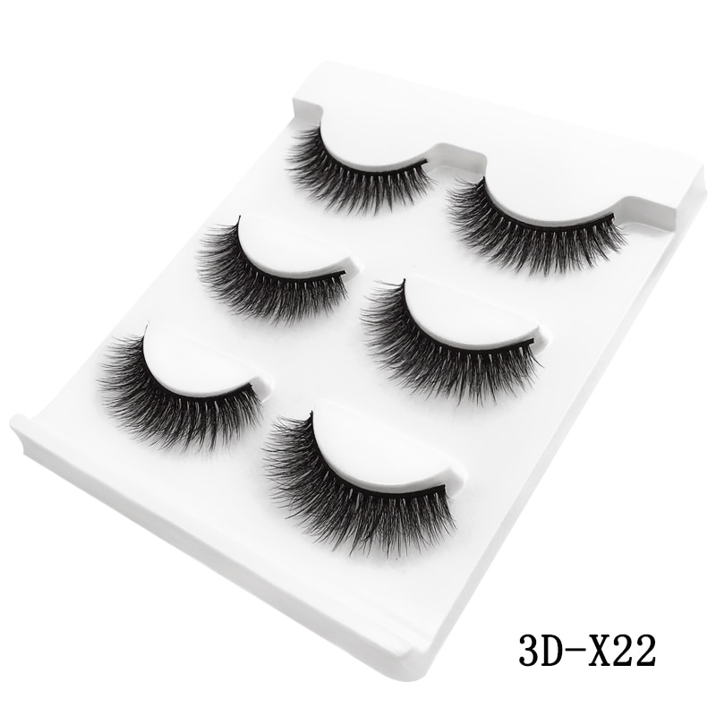 MEISHENJIE 3 Pairs natural false eyelashes thick make ups 3d mink lashes soft eyelash extension fake eyelash long mink eyelashes
