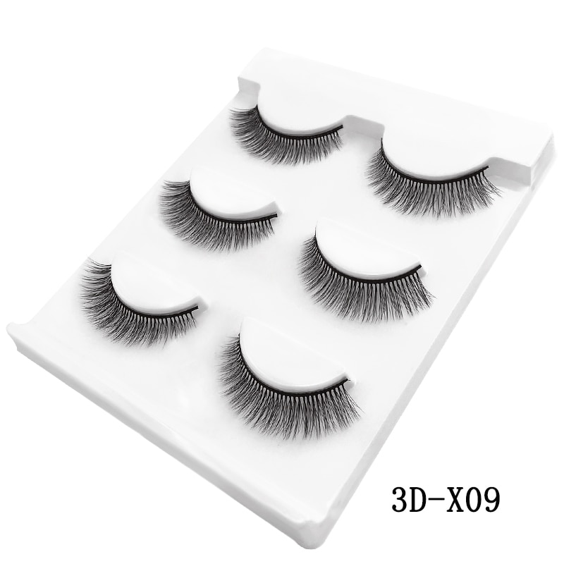 MEISHENJIE 3 Pairs natural false eyelashes thick make ups 3d mink lashes soft eyelash extension fake eyelash long mink eyelashes