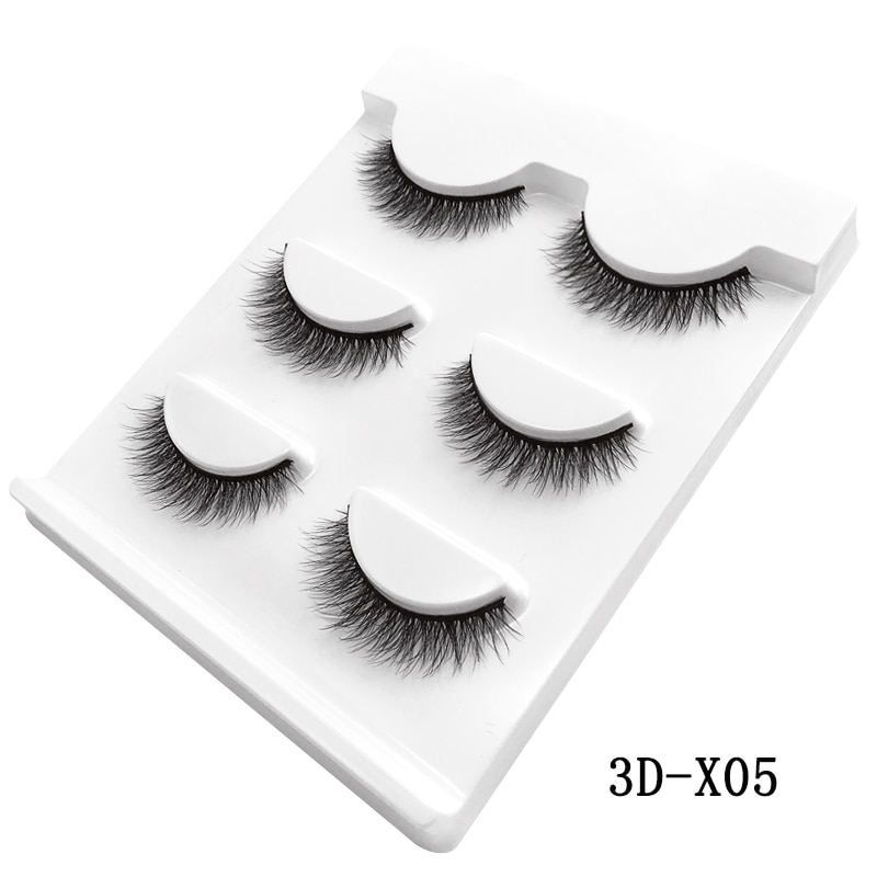 MEISHENJIE 3 Pairs natural false eyelashes thick make ups 3d mink lashes soft eyelash extension fake eyelash long mink eyelashes