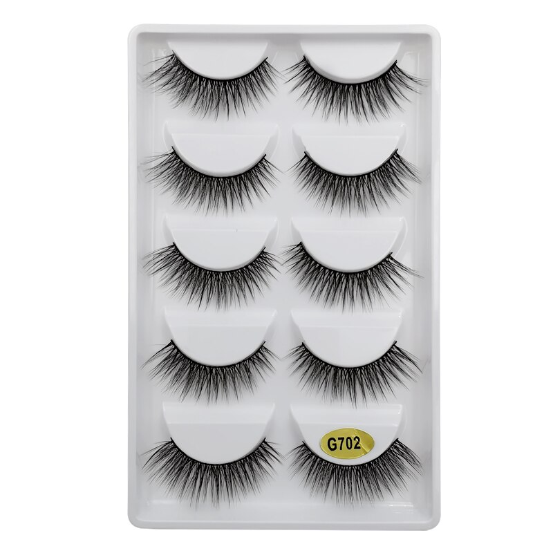 YSDO 5 Pairs 3D Mink EyeLashes Natural Hair False EyeLashes Long 100% Dramatic Eye MakeupFake Lashes Fluffy Cilios Lashes G803 YSDO 5 Pairs 3D Mink EyeLashes Natural Hair False EyeLashes Long 100% Dramatic Eye MakeupFake Lashes Fluffy Cilios Lashes G803