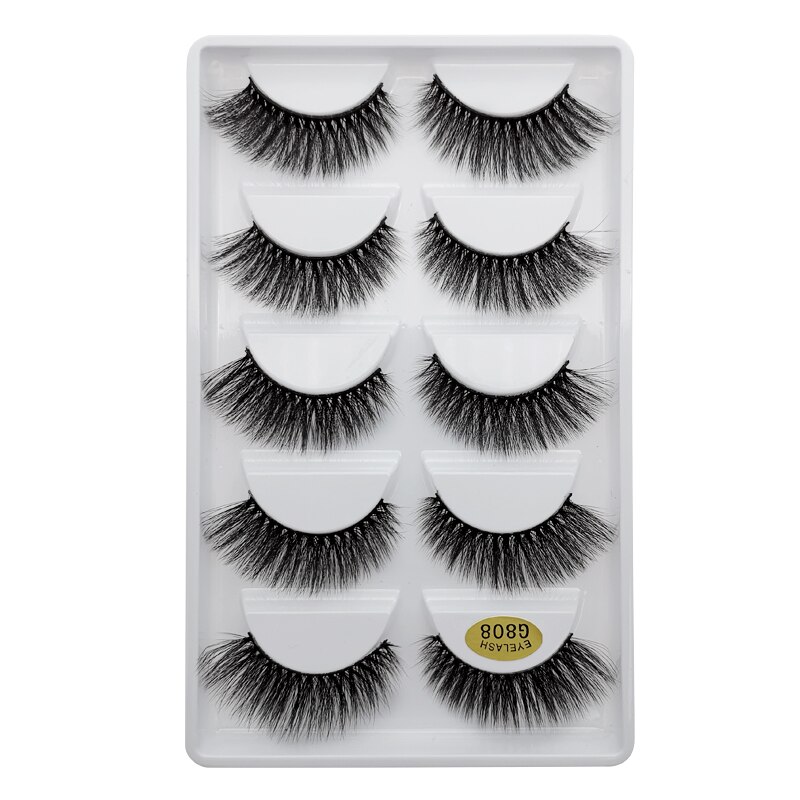 YSDO 5 Pairs 3D Mink EyeLashes Natural Hair False EyeLashes Long 100% Dramatic Eye MakeupFake Lashes Fluffy Cilios Lashes G803 YSDO 5 Pairs 3D Mink EyeLashes Natural Hair False EyeLashes Long 100% Dramatic Eye MakeupFake Lashes Fluffy Cilios Lashes G803