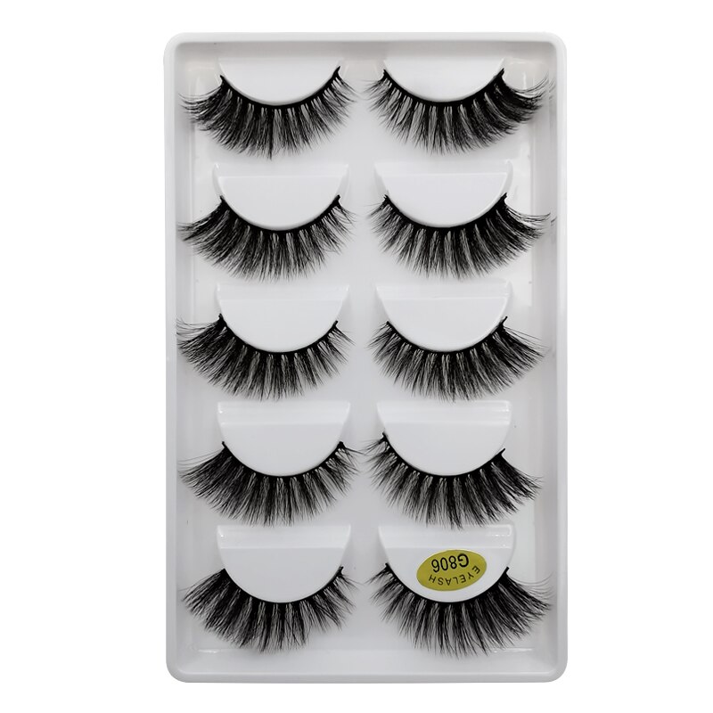 YSDO 5 Pairs 3D Mink EyeLashes Natural Hair False EyeLashes Long 100% Dramatic Eye MakeupFake Lashes Fluffy Cilios Lashes G803 YSDO 5 Pairs 3D Mink EyeLashes Natural Hair False EyeLashes Long 100% Dramatic Eye MakeupFake Lashes Fluffy Cilios Lashes G803