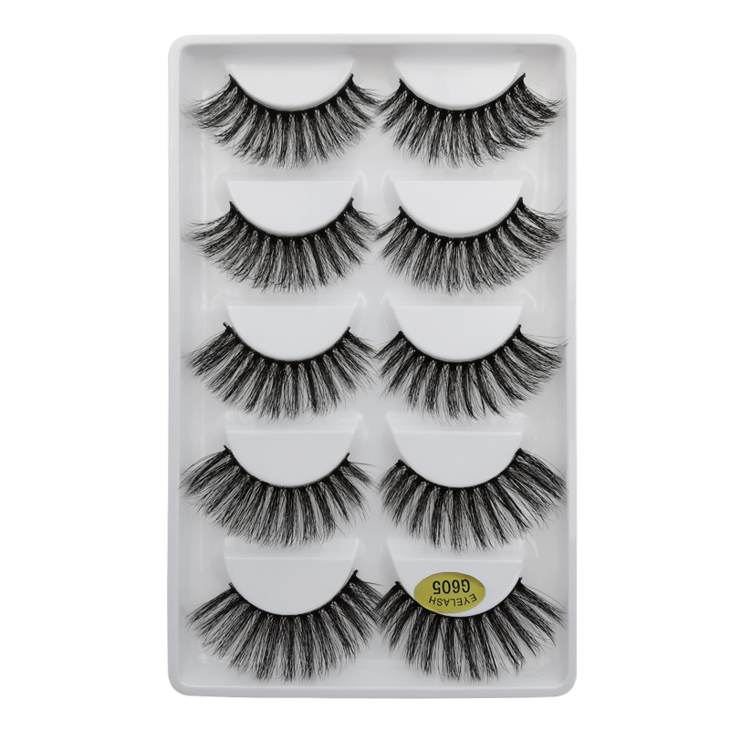 YSDO 5 Pairs 3D Mink EyeLashes Natural Hair False EyeLashes Long 100% Dramatic Eye MakeupFake Lashes Fluffy Cilios Lashes G803 YSDO 5 Pairs 3D Mink EyeLashes Natural Hair False EyeLashes Long 100% Dramatic Eye MakeupFake Lashes Fluffy Cilios Lashes G803