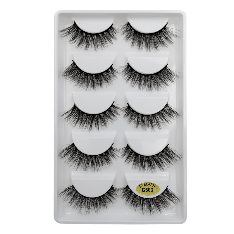 YSDO 5 Pairs 3D Mink EyeLashes Natural Hair False EyeLashes Long 100% Dramatic Eye MakeupFake Lashes Fluffy Cilios Lashes G803 YSDO 5 Pairs 3D Mink EyeLashes Natural Hair False EyeLashes Long 100% Dramatic Eye MakeupFake Lashes Fluffy Cilios Lashes G803