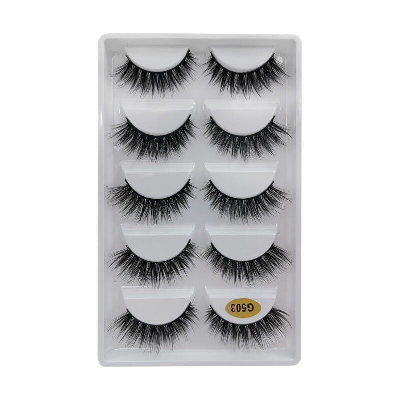 YSDO 5 Pairs 3D Mink EyeLashes Natural Hair False EyeLashes Long 100% Dramatic Eye MakeupFake Lashes Fluffy Cilios Lashes G803 YSDO 5 Pairs 3D Mink EyeLashes Natural Hair False EyeLashes Long 100% Dramatic Eye MakeupFake Lashes Fluffy Cilios Lashes G803