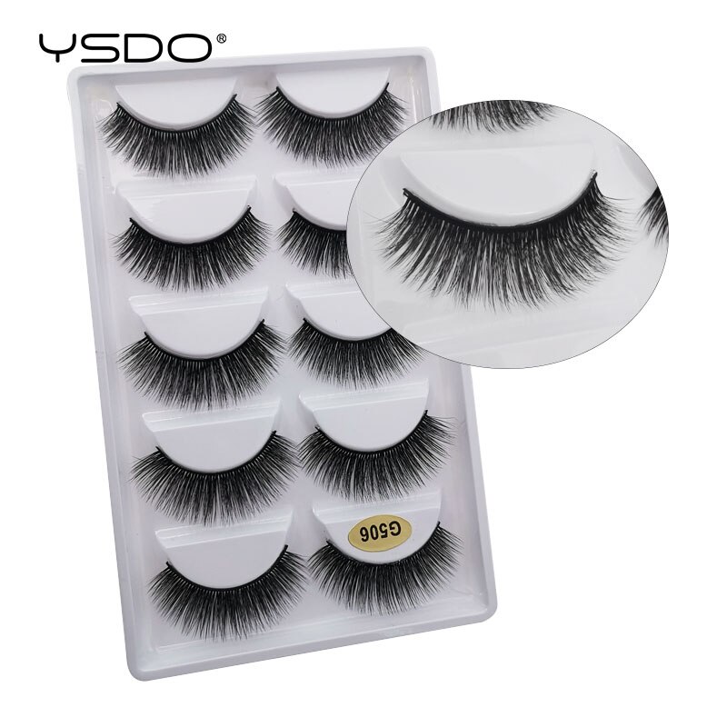 YSDO 5 Pairs 3D Mink EyeLashes Natural Hair False EyeLashes Long 100% Dramatic Eye MakeupFake Lashes Fluffy Cilios Lashes G803 YSDO 5 Pairs 3D Mink EyeLashes Natural Hair False EyeLashes Long 100% Dramatic Eye MakeupFake Lashes Fluffy Cilios Lashes G803