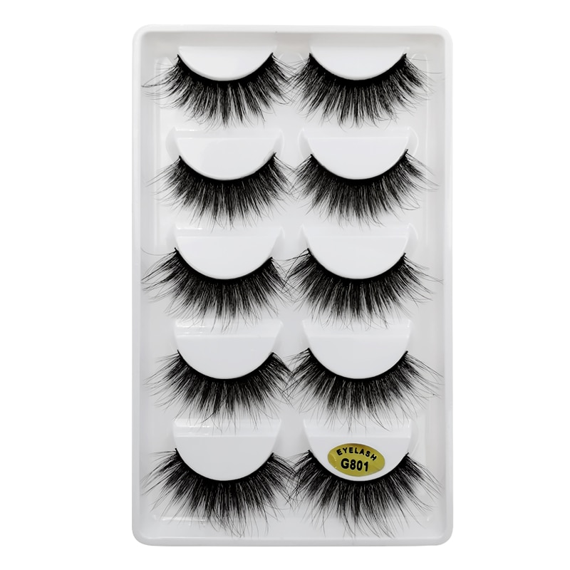 YSDO 5 Pairs 3D Mink EyeLashes Natural Hair False EyeLashes Long 100% Dramatic Eye MakeupFake Lashes Fluffy Cilios Lashes G803 YSDO 5 Pairs 3D Mink EyeLashes Natural Hair False EyeLashes Long 100% Dramatic Eye MakeupFake Lashes Fluffy Cilios Lashes G803