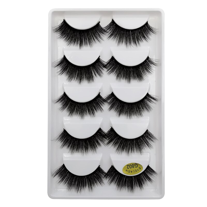 YSDO 5 Pairs 3D Mink EyeLashes Natural Hair False EyeLashes Long 100% Dramatic Eye MakeupFake Lashes Fluffy Cilios Lashes G803 YSDO 5 Pairs 3D Mink EyeLashes Natural Hair False EyeLashes Long 100% Dramatic Eye MakeupFake Lashes Fluffy Cilios Lashes G803