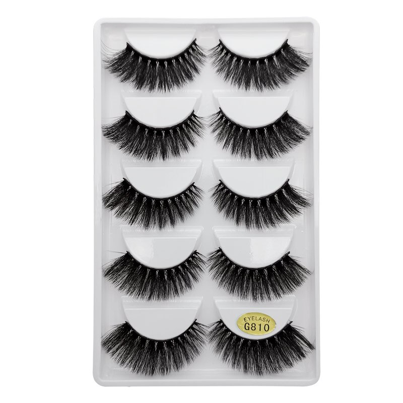 YSDO 5 Pairs 3D Mink EyeLashes Natural Hair False EyeLashes Long 100% Dramatic Eye MakeupFake Lashes Fluffy Cilios Lashes G803 YSDO 5 Pairs 3D Mink EyeLashes Natural Hair False EyeLashes Long 100% Dramatic Eye MakeupFake Lashes Fluffy Cilios Lashes G803