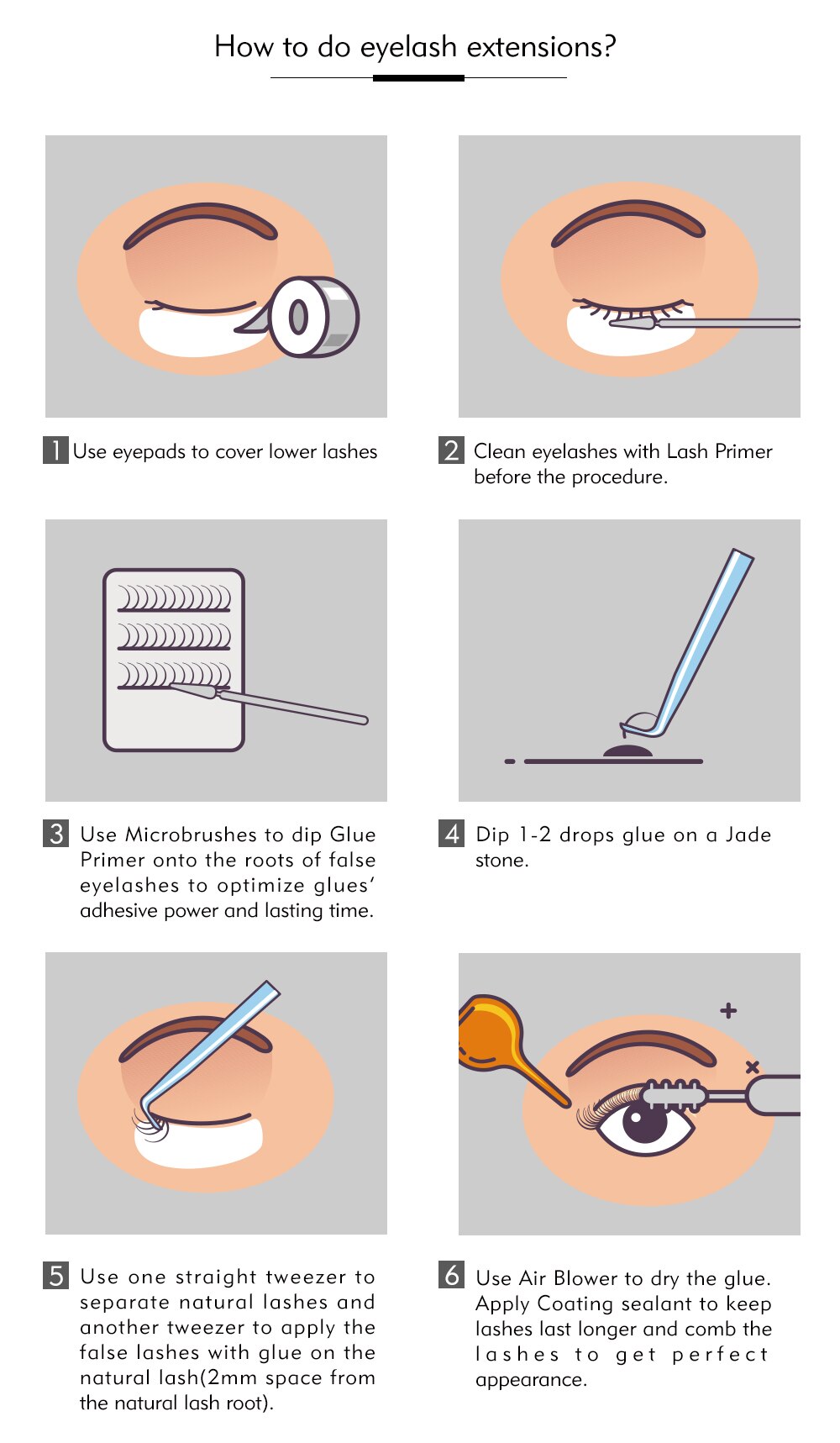 TDANCE Eyelash Extension Flat Ellipse Lashes Matte Faux Mink False Eyelashes Supplies Individual Split Tips