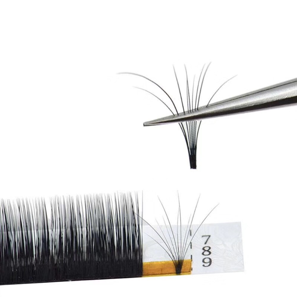 New arrived 0.05/0.07/0.10 C/D 1 pcs magic eyelash volume easy to make fan effect false eyelash and blooming faux mink lashes