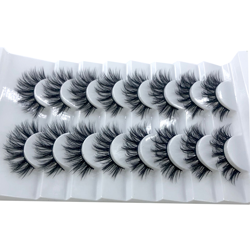 New 5 /8/9 pairs natural false eyelashes fake lashes long makeup 3d mink lashes eyelash extension mink eyelashes for beauty 03