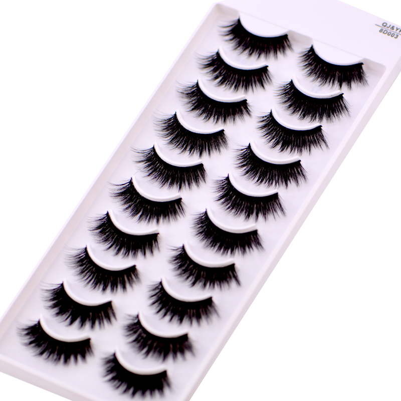 New 5 /8/9 pairs natural false eyelashes fake lashes long makeup 3d mink lashes eyelash extension mink eyelashes for beauty 03