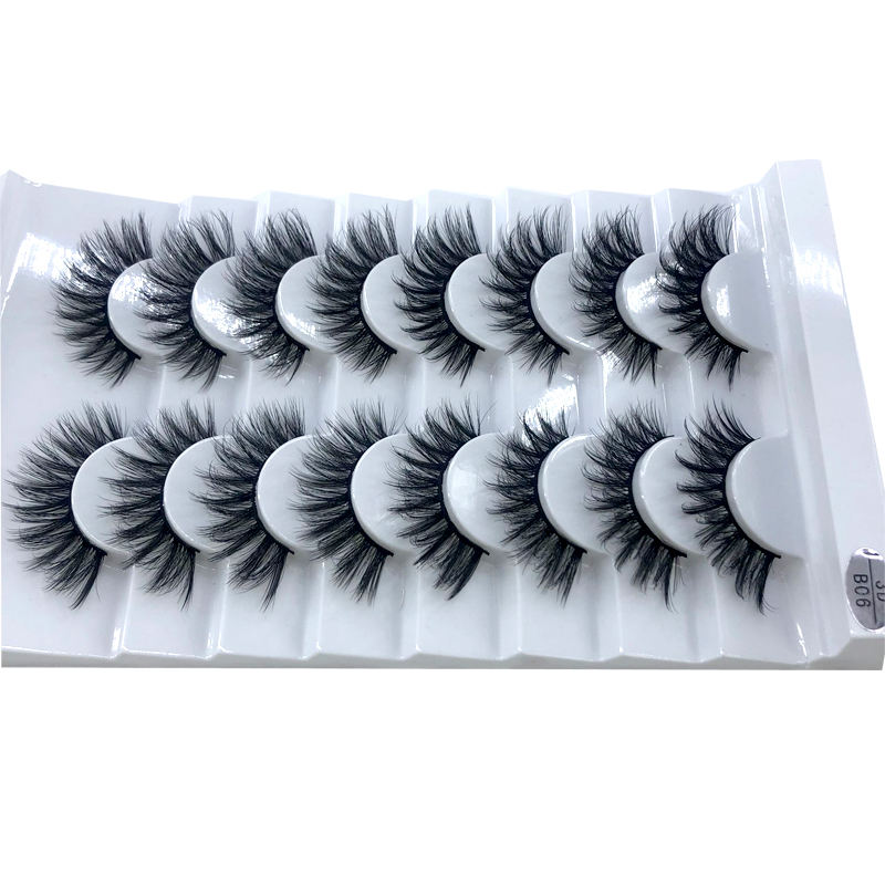New 5 /8/9 pairs natural false eyelashes fake lashes long makeup 3d mink lashes eyelash extension mink eyelashes for beauty 03