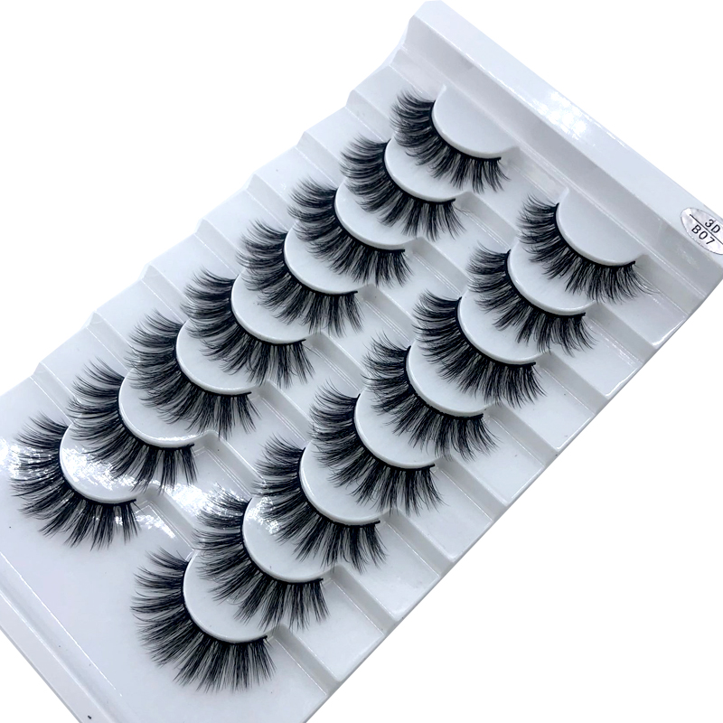 New 5 /8/9 pairs natural false eyelashes fake lashes long makeup 3d mink lashes eyelash extension mink eyelashes for beauty 03