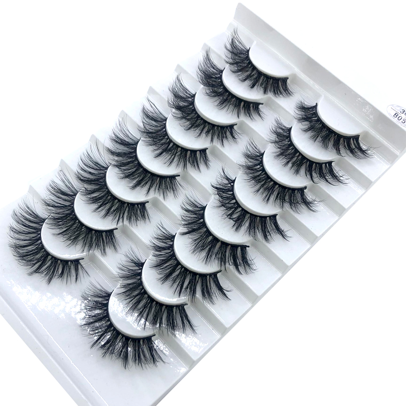 New 5 /8/9 pairs natural false eyelashes fake lashes long makeup 3d mink lashes eyelash extension mink eyelashes for beauty 03
