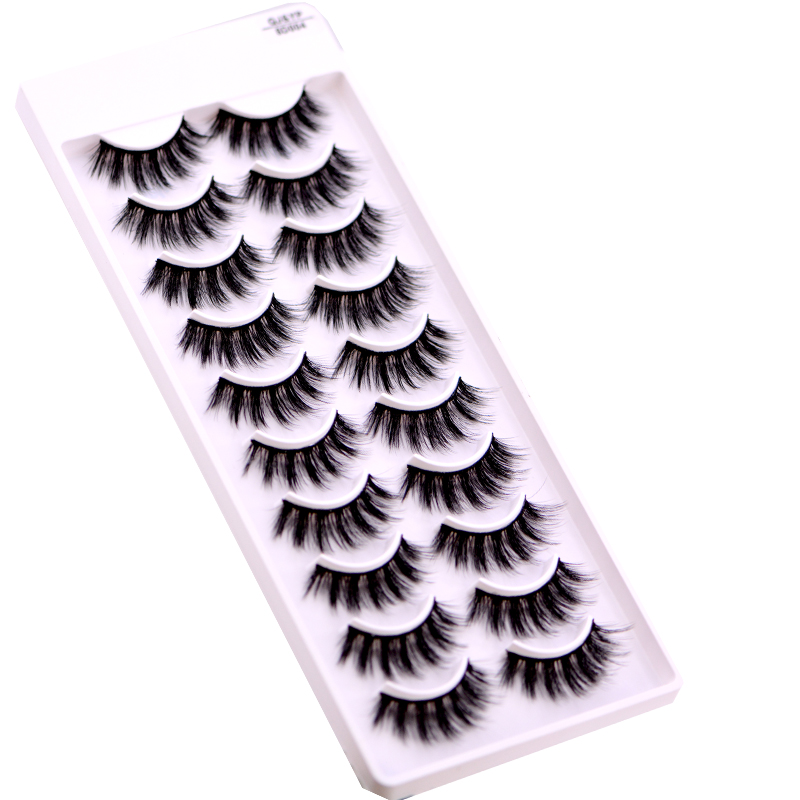 New 5 /8/9 pairs natural false eyelashes fake lashes long makeup 3d mink lashes eyelash extension mink eyelashes for beauty 03
