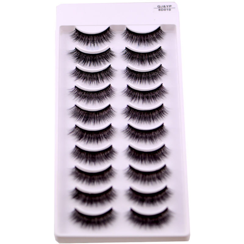 New 5 /8/9 pairs natural false eyelashes fake lashes long makeup 3d mink lashes eyelash extension mink eyelashes for beauty 03