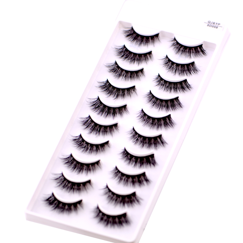New 5 /8/9 pairs natural false eyelashes fake lashes long makeup 3d mink lashes eyelash extension mink eyelashes for beauty 03