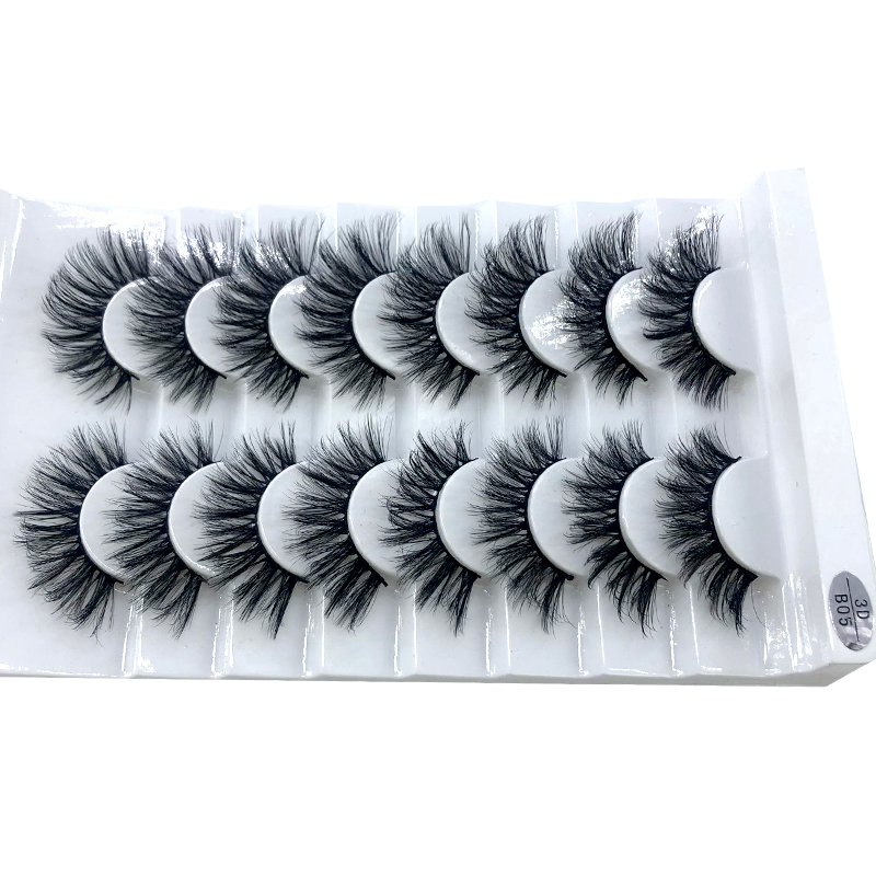 New 5 /8/9 pairs natural false eyelashes fake lashes long makeup 3d mink lashes eyelash extension mink eyelashes for beauty 03