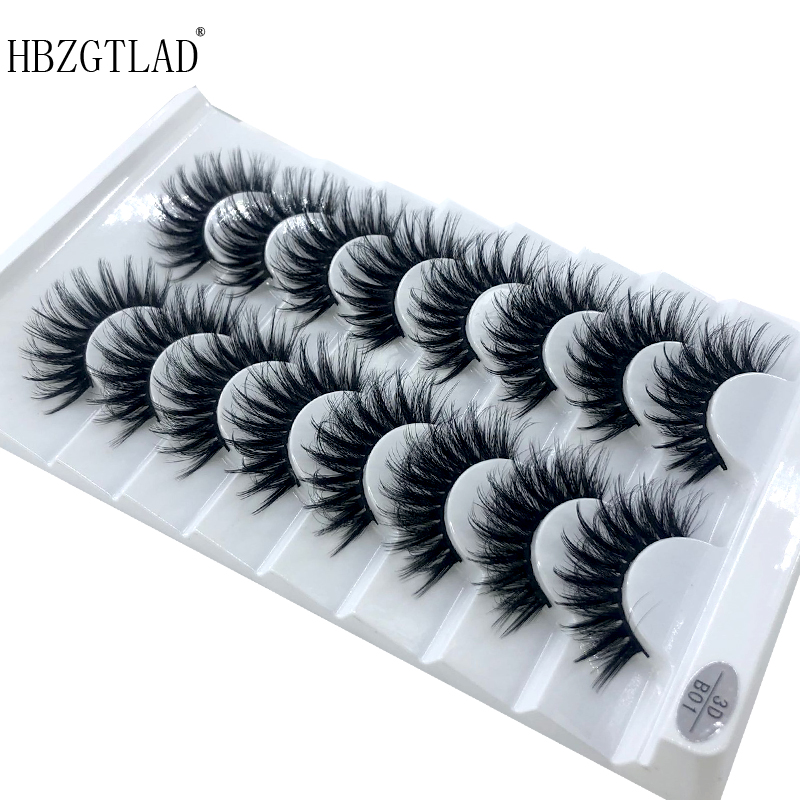 New 5 /8/9 pairs natural false eyelashes fake lashes long makeup 3d mink lashes eyelash extension mink eyelashes for beauty 03