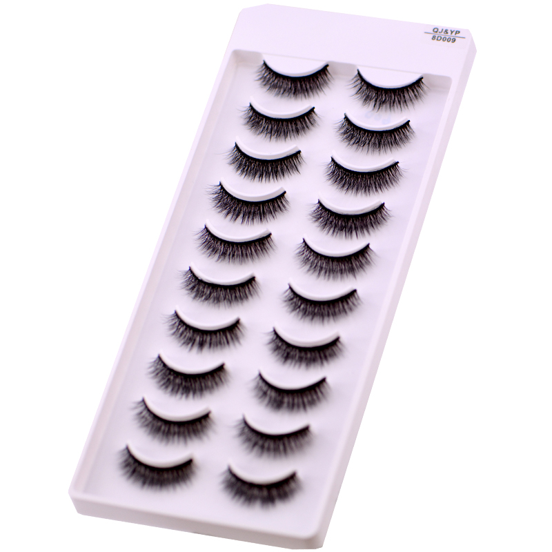 New 5 /8/9 pairs natural false eyelashes fake lashes long makeup 3d mink lashes eyelash extension mink eyelashes for beauty 03