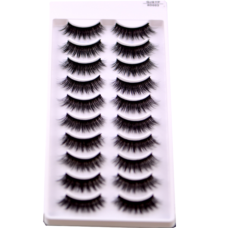 New 5 /8/9 pairs natural false eyelashes fake lashes long makeup 3d mink lashes eyelash extension mink eyelashes for beauty 03