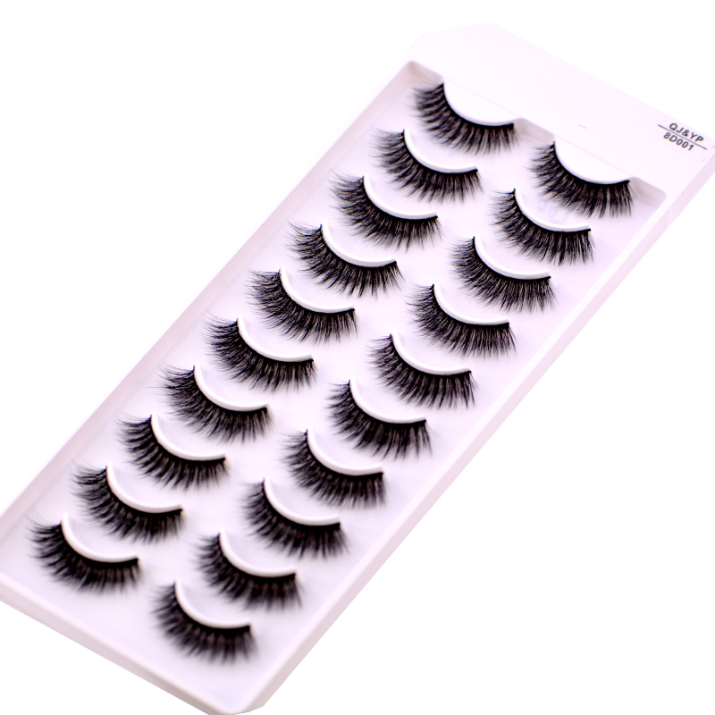 New 5 /8/9 pairs natural false eyelashes fake lashes long makeup 3d mink lashes eyelash extension mink eyelashes for beauty 03