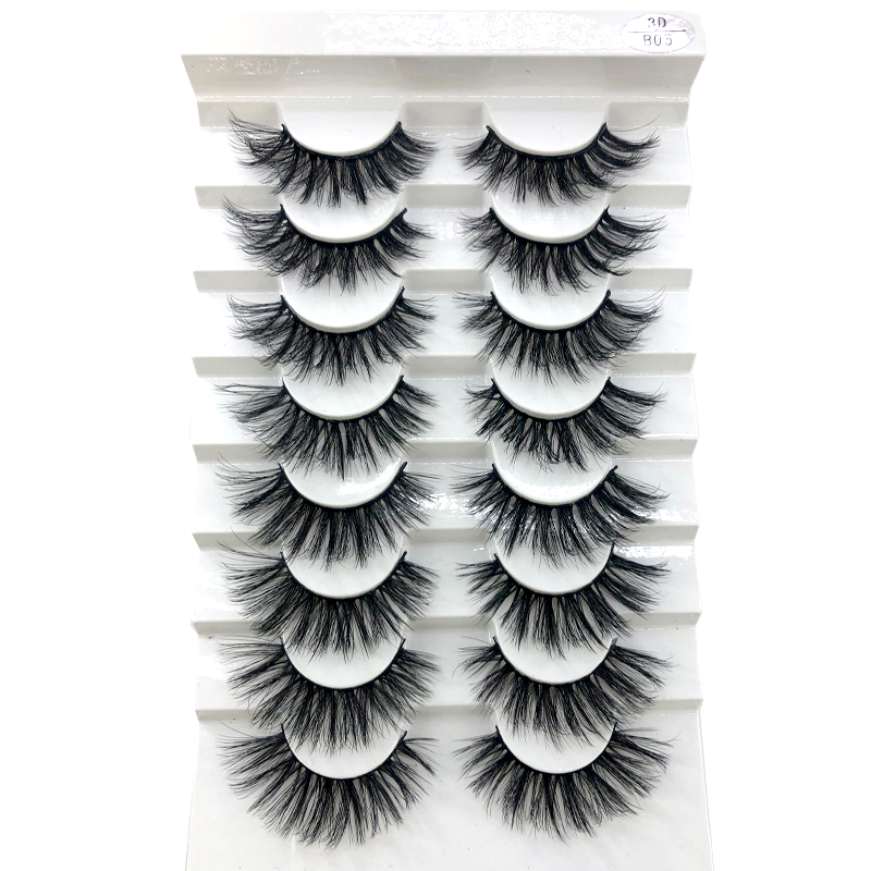 New 5 /8/9 pairs natural false eyelashes fake lashes long makeup 3d mink lashes eyelash extension mink eyelashes for beauty 03
