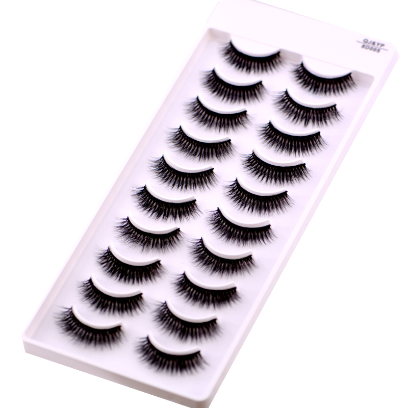 New 5 /8/9 pairs natural false eyelashes fake lashes long makeup 3d mink lashes eyelash extension mink eyelashes for beauty 03