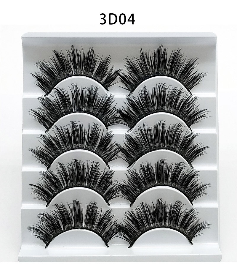 New 5 /8/9 pairs natural false eyelashes fake lashes long makeup 3d mink lashes eyelash extension mink eyelashes for beauty 03