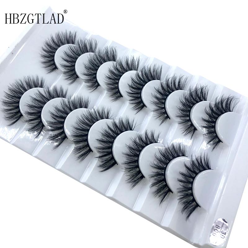 New 5 /8/9 pairs natural false eyelashes fake lashes long makeup 3d mink lashes eyelash extension mink eyelashes for beauty 03