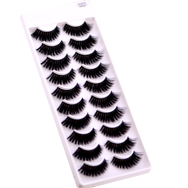 New 5 /8/9 pairs natural false eyelashes fake lashes long makeup 3d mink lashes eyelash extension mink eyelashes for beauty 03