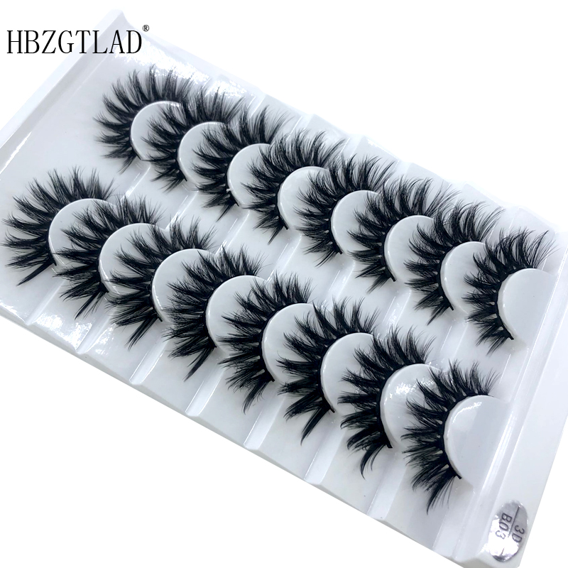 New 5 /8/9 pairs natural false eyelashes fake lashes long makeup 3d mink lashes eyelash extension mink eyelashes for beauty 03
