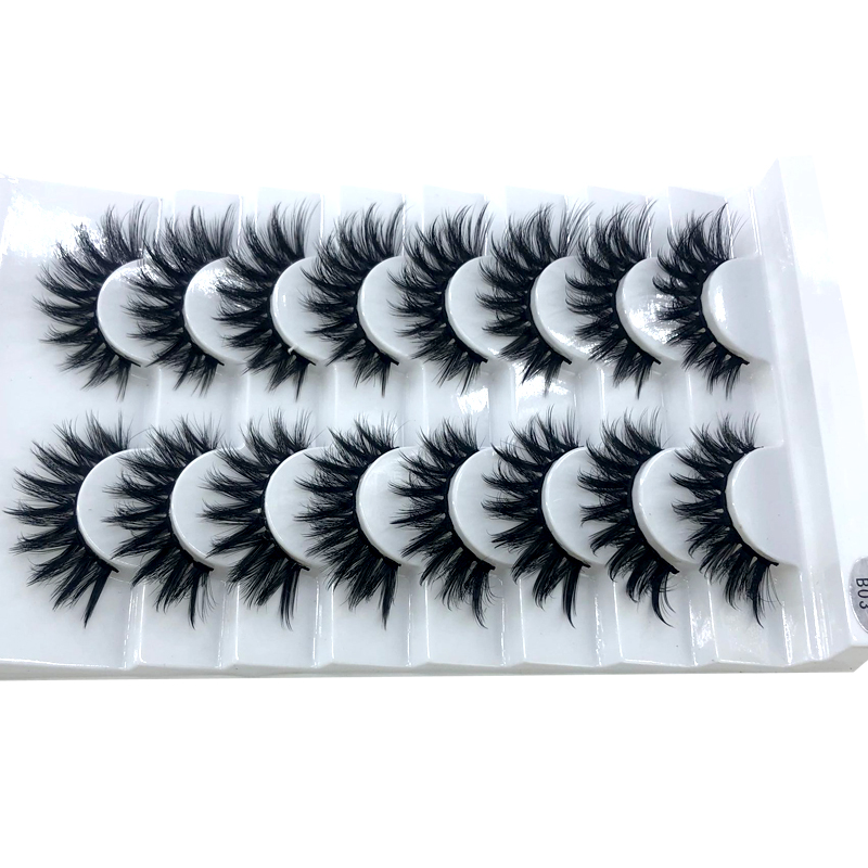 New 5 /8/9 pairs natural false eyelashes fake lashes long makeup 3d mink lashes eyelash extension mink eyelashes for beauty 03