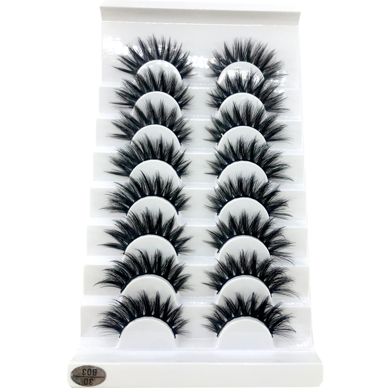 New 5 /8/9 pairs natural false eyelashes fake lashes long makeup 3d mink lashes eyelash extension mink eyelashes for beauty 03