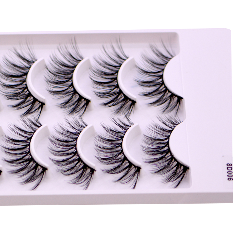 New 5 /8/9 pairs natural false eyelashes fake lashes long makeup 3d mink lashes eyelash extension mink eyelashes for beauty 03