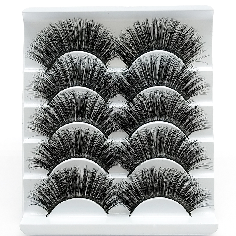 New 5 /8/9 pairs natural false eyelashes fake lashes long makeup 3d mink lashes eyelash extension mink eyelashes for beauty 03