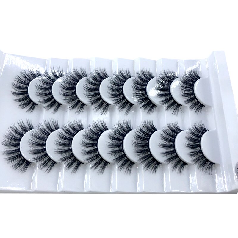 New 5 /8/9 pairs natural false eyelashes fake lashes long makeup 3d mink lashes eyelash extension mink eyelashes for beauty 03