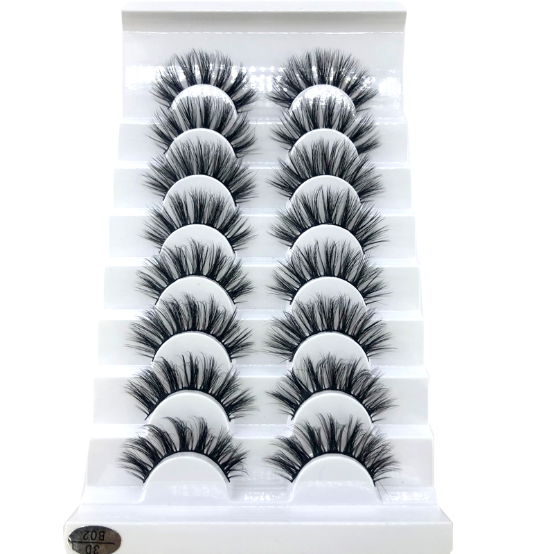 New 5 /8/9 pairs natural false eyelashes fake lashes long makeup 3d mink lashes eyelash extension mink eyelashes for beauty 03