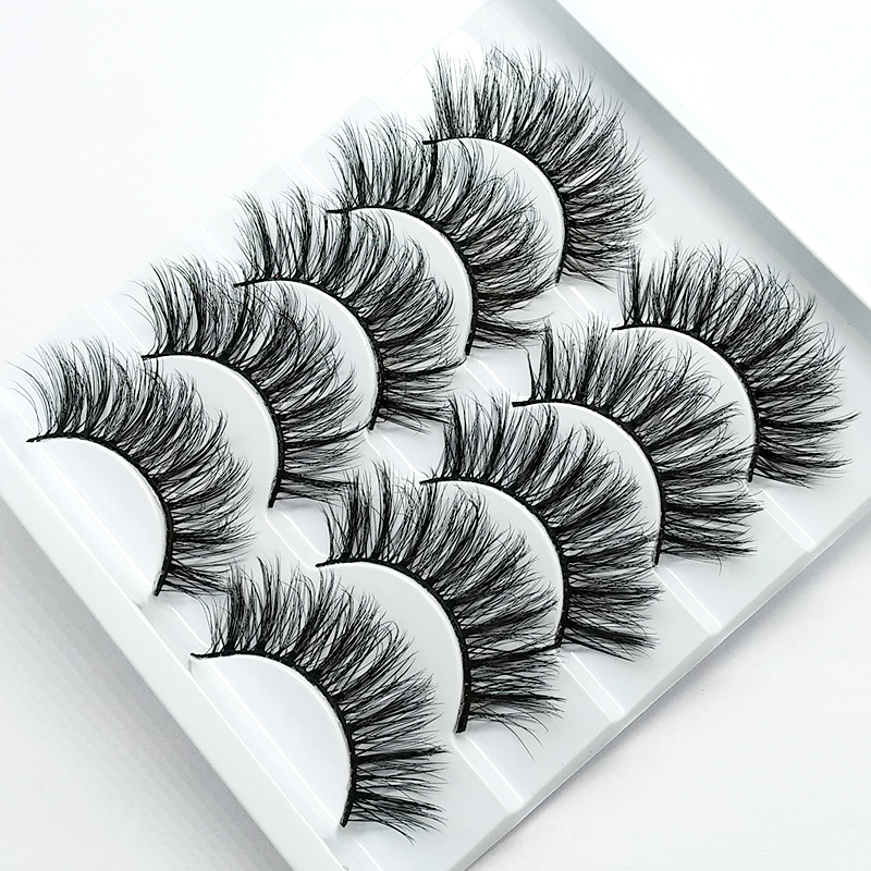 New 5 /8/9 pairs natural false eyelashes fake lashes long makeup 3d mink lashes eyelash extension mink eyelashes for beauty 03