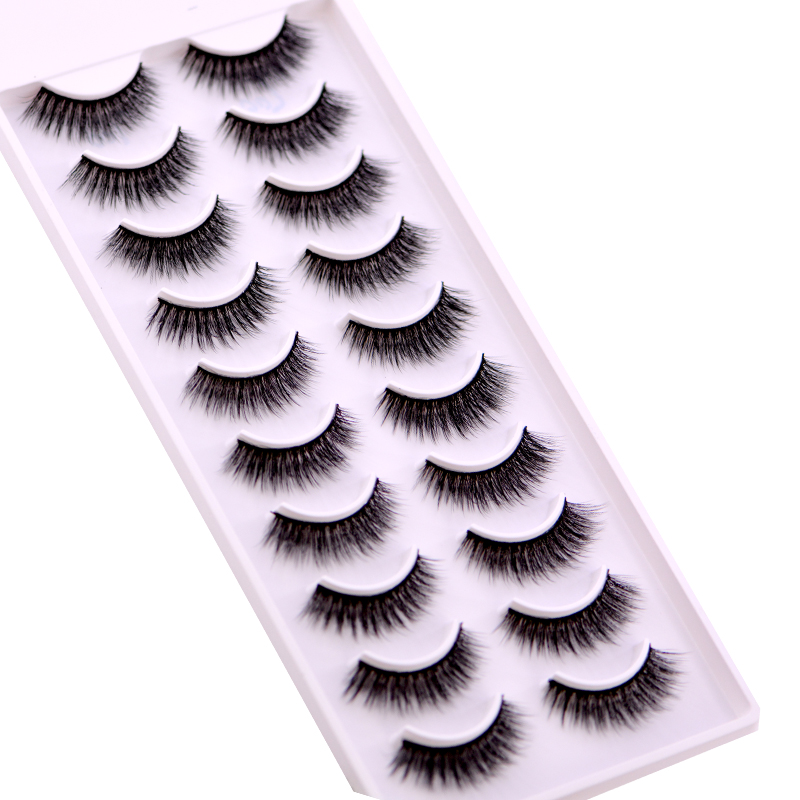 New 5 /8/9 pairs natural false eyelashes fake lashes long makeup 3d mink lashes eyelash extension mink eyelashes for beauty 03