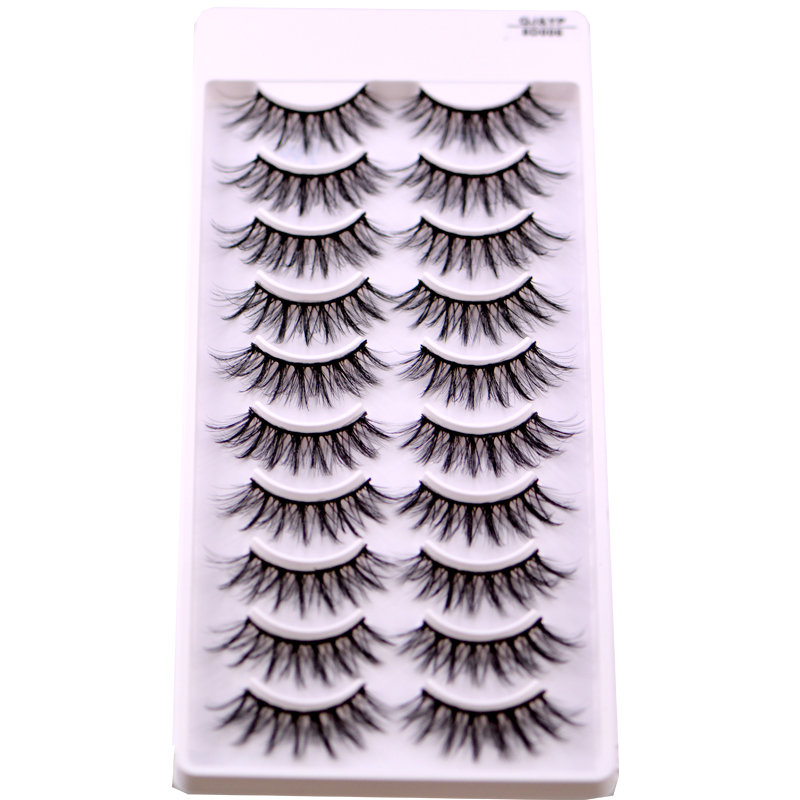New 5 /8/9 pairs natural false eyelashes fake lashes long makeup 3d mink lashes eyelash extension mink eyelashes for beauty 03