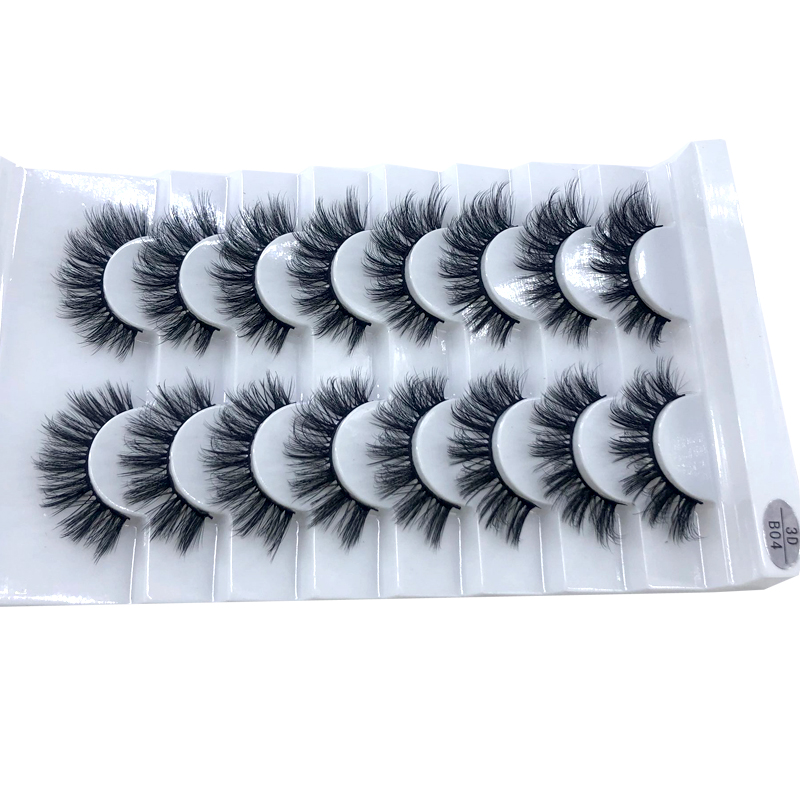 New 5 /8/9 pairs natural false eyelashes fake lashes long makeup 3d mink lashes eyelash extension mink eyelashes for beauty 03