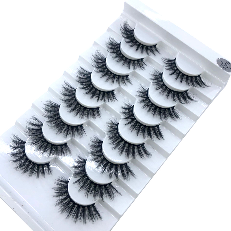 New 5 /8/9 pairs natural false eyelashes fake lashes long makeup 3d mink lashes eyelash extension mink eyelashes for beauty 03