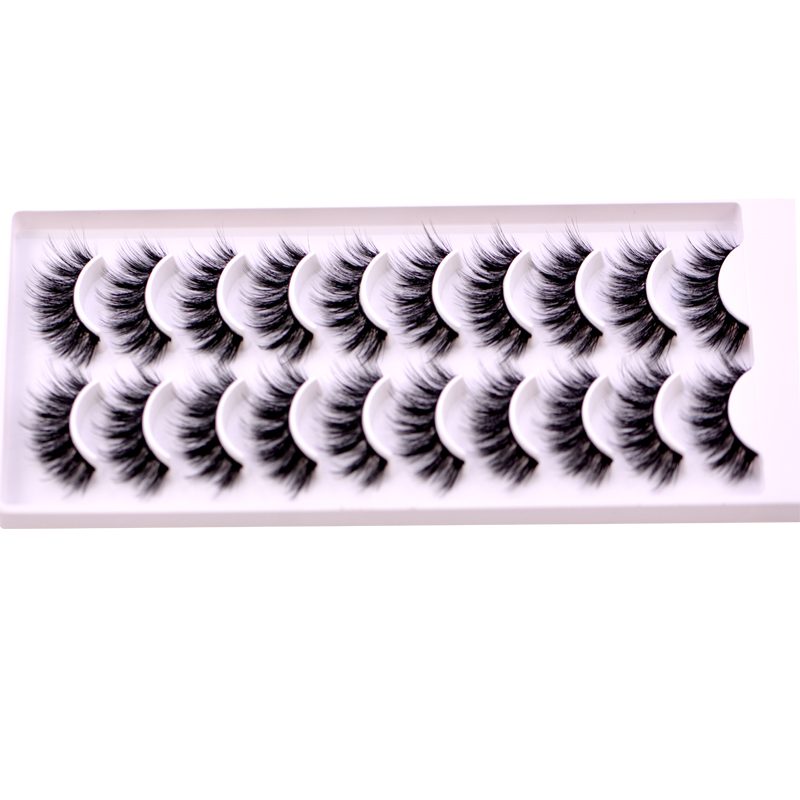 New 5 /8/9 pairs natural false eyelashes fake lashes long makeup 3d mink lashes eyelash extension mink eyelashes for beauty 03